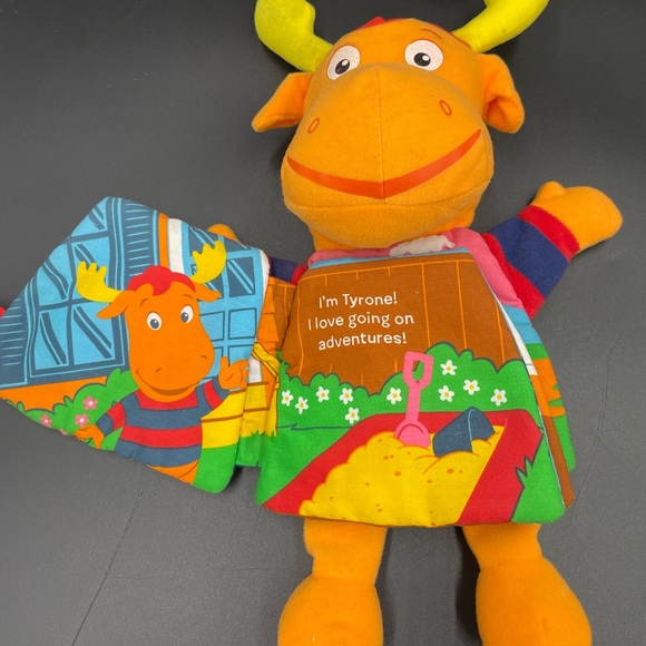 Backyardigans Tyrone plush childrens 13 in puppet book - Picture 1 of 5